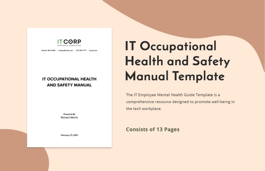 IT Occupational Health and Safety Manual Template