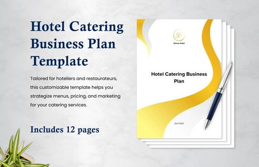 Hotel Catering Business Plan Template
