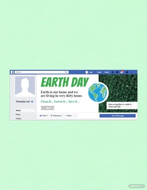 Earth Day Facebook Event Cover Template