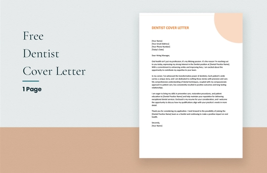 Dentist Cover Letter
