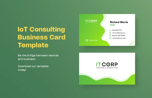 IoT Consulting Business Card Template