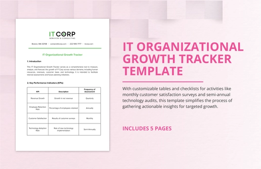 IT Organizational Growth Tracker Template IT Organizational Growth Tracker Template