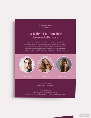 Hair Salon Flyer Template