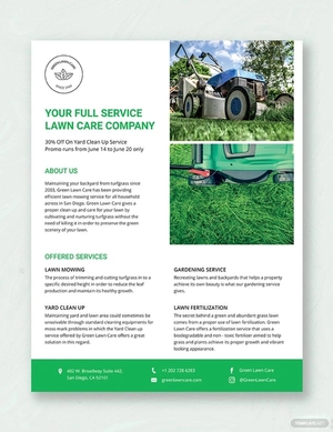 Lawn Mowing Flyer Template