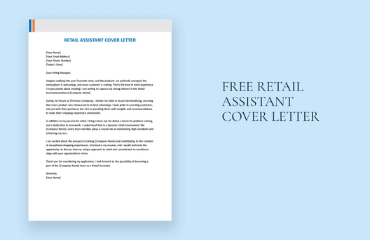 Retail Assistant Cover Letter