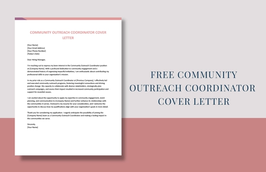 Community Outreach Coordinator Cover Letter