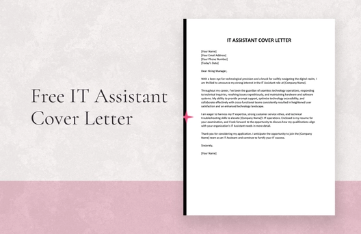 IT Assistant Cover Letter