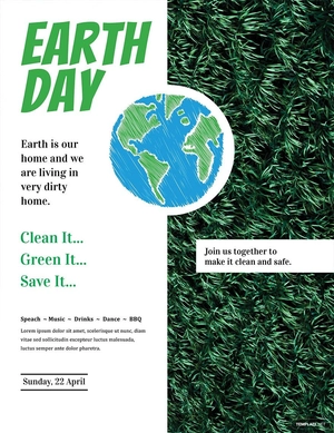 Earth Day Flyer Template