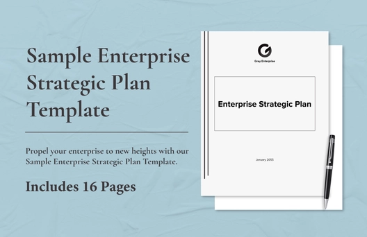 Sample Enterprise Strategic Plan Template