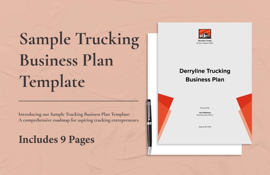 Sample Trucking Business Plan Template