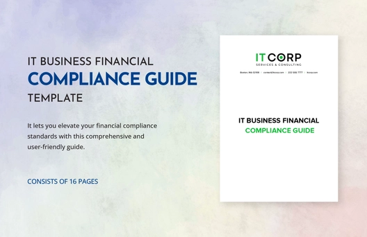 IT Business Financial Compliance Guide Template