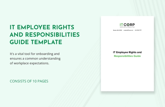 IT Employee Rights and Responsibilities Guide Template