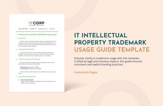IT Intellectual Property Trademark Usage Guide Template IT Intellectual Property Trademark Usage Guide Template