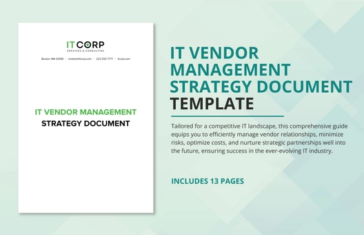 IT Vendor Management Strategy Document Template