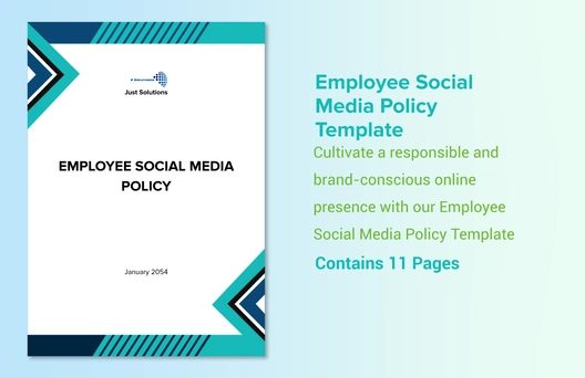 Employee Social Media Policy Template