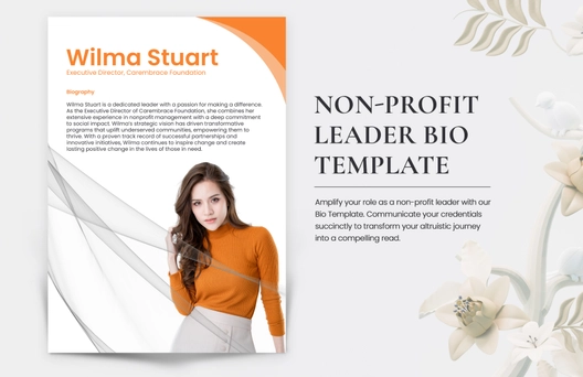 Non-Profit Leader Bio Template