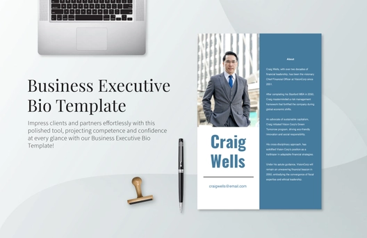 Business Executive Bio Template
