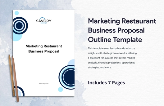 Marketing Restaurant Business Proposal Outline Template