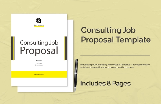 Consulting Job Proposal Template