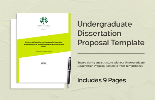Undergraduate Dissertation Proposal Template Undergraduate Dissertation Proposal Template