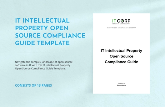 IT Intellectual Property Open Source Compliance Guide Template