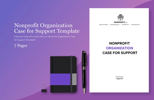 Nonprofit Organization Case for Support Template Nonprofit Organization Case for Support Template