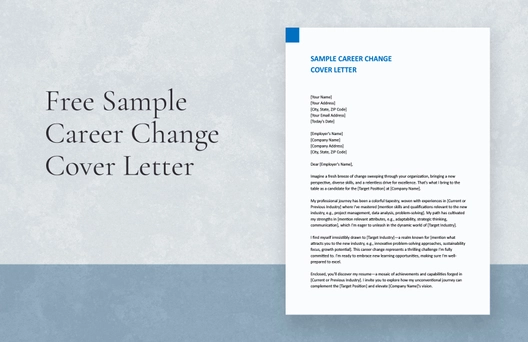 Sample Career Change Cover letter