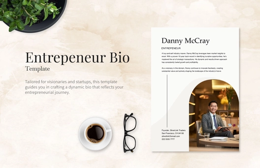Entrepreneur Bio Template