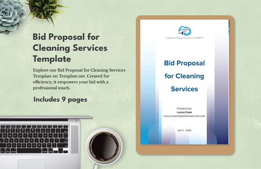 Bid Proposal for Cleaning Services Template