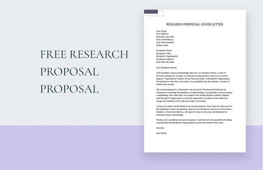 Research Proposal Cover Letter