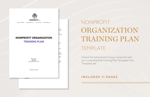 Nonprofit Organization Training Plan Template