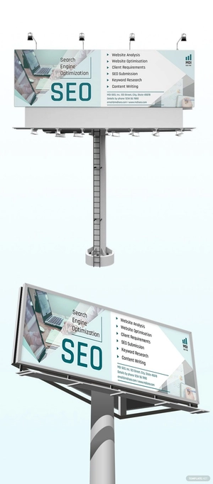SEO Bill Board Template