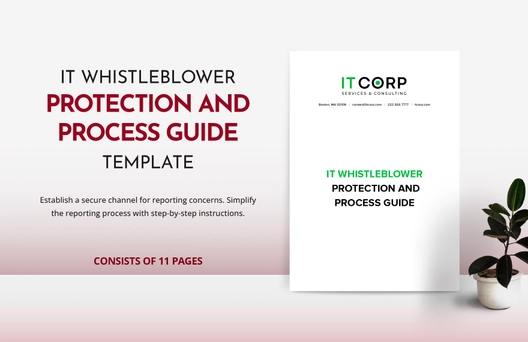 IT Whistleblower Protection and Process Guide Template