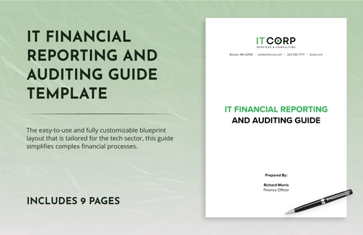 IT Financial Reporting and Auditing Guide Template