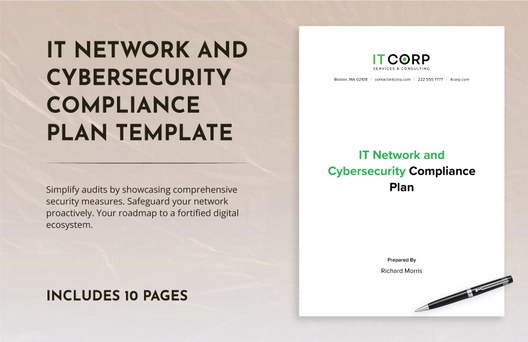 IT Network and Cybersecurity Compliance Plan Template