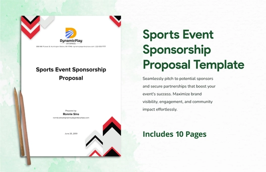 Sports Event Sponsorship Proposal Template