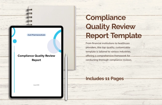 Compliance Quality Review Report Template