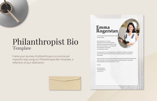 Philanthropist Bio Template