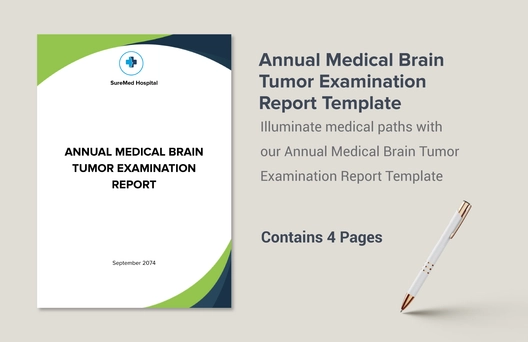 Annual Medical Brain Tumor Examination Report Template