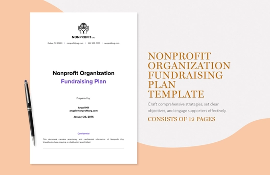 Nonprofit Organization Fundraising Plan Template