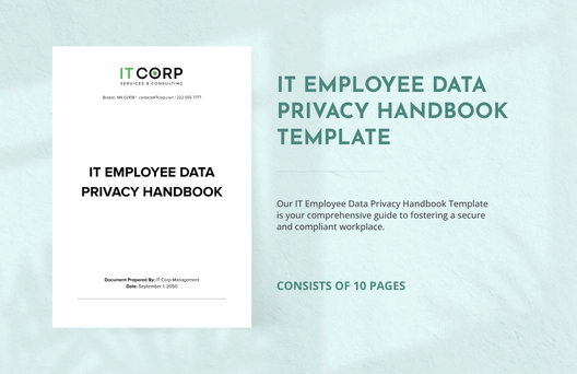 IT Employee Data Privacy Handbook Template IT Employee Data Privacy Handbook Template