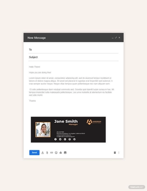 Advertising agency Email Signature Template