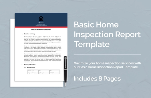 Basic Home Inspection Report Template