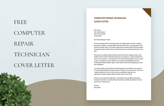 Computer Repair Technician Cover Letter