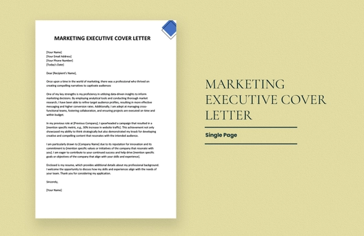 Marketing Executive Cover Letter