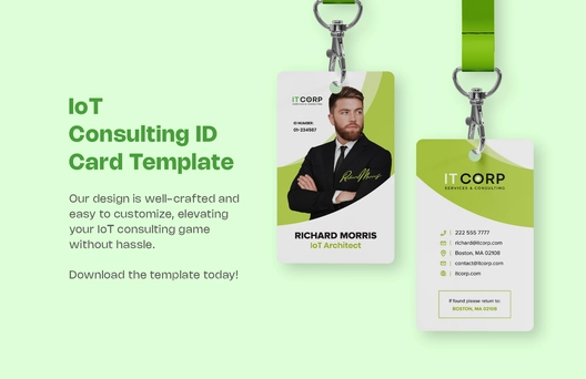 IoT Consulting ID Card Template