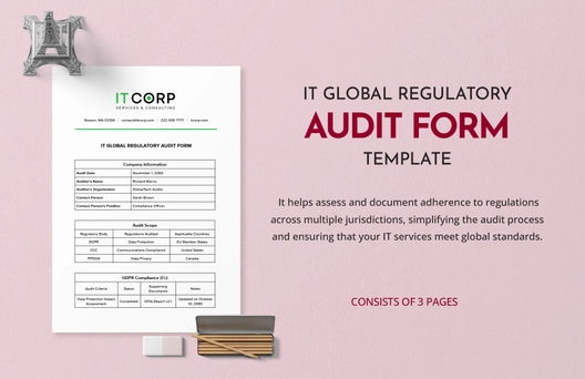 IT Global Regulatory Audit Form Template
