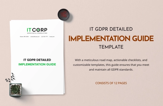 IT GDPR Detailed Implementation Guide Template