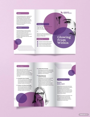Salon Tri-Fold Brochure Template