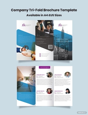 Company Tri-Fold Brochure Template